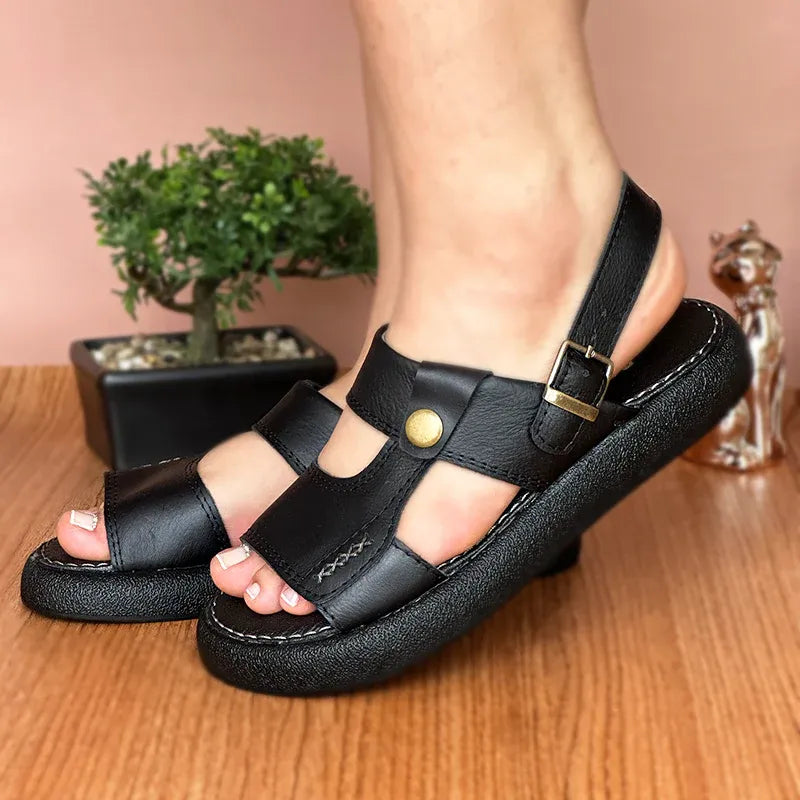 Sandalias Cuero Premium para Dama